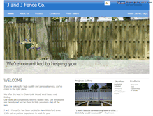 Tablet Screenshot of jj-fence.com